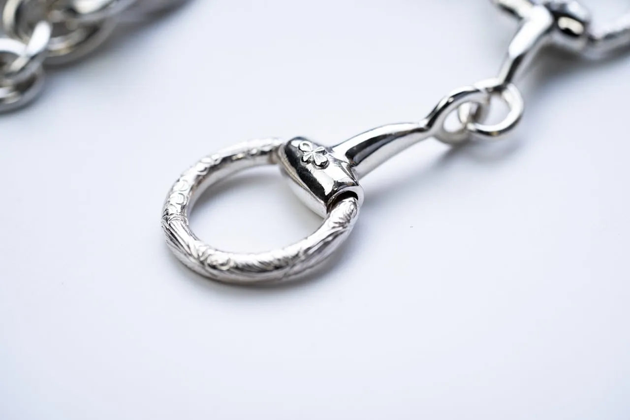 WAKAN SILVER SMITH - Horse bit bracelet (double) - SILVER