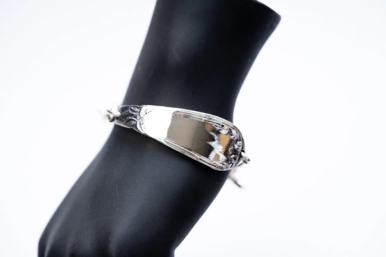 WAKAN SILVER SMITH - Double cutlery bracelet - SILVER