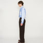JOHN MASON SMITH / JANE SMITH - SILK NOIL GARMENT DYE PAJAMA PANTS - BROWN