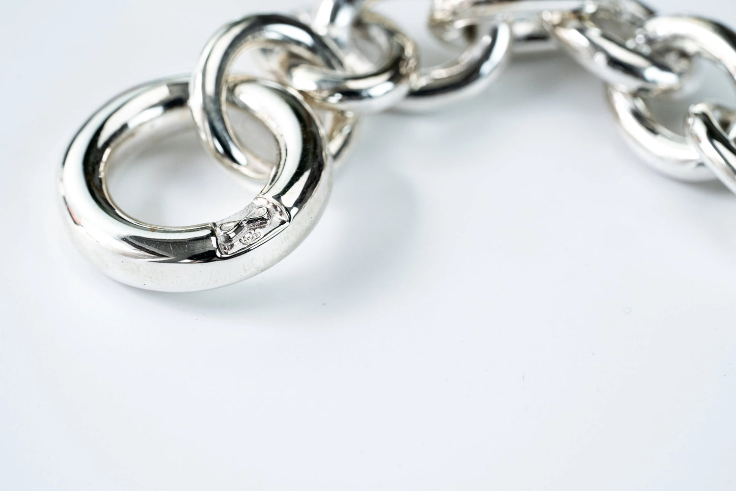 WAKAN SILVER SMITH - Hook connect bracelet gradually (XLARGE) - SILVER