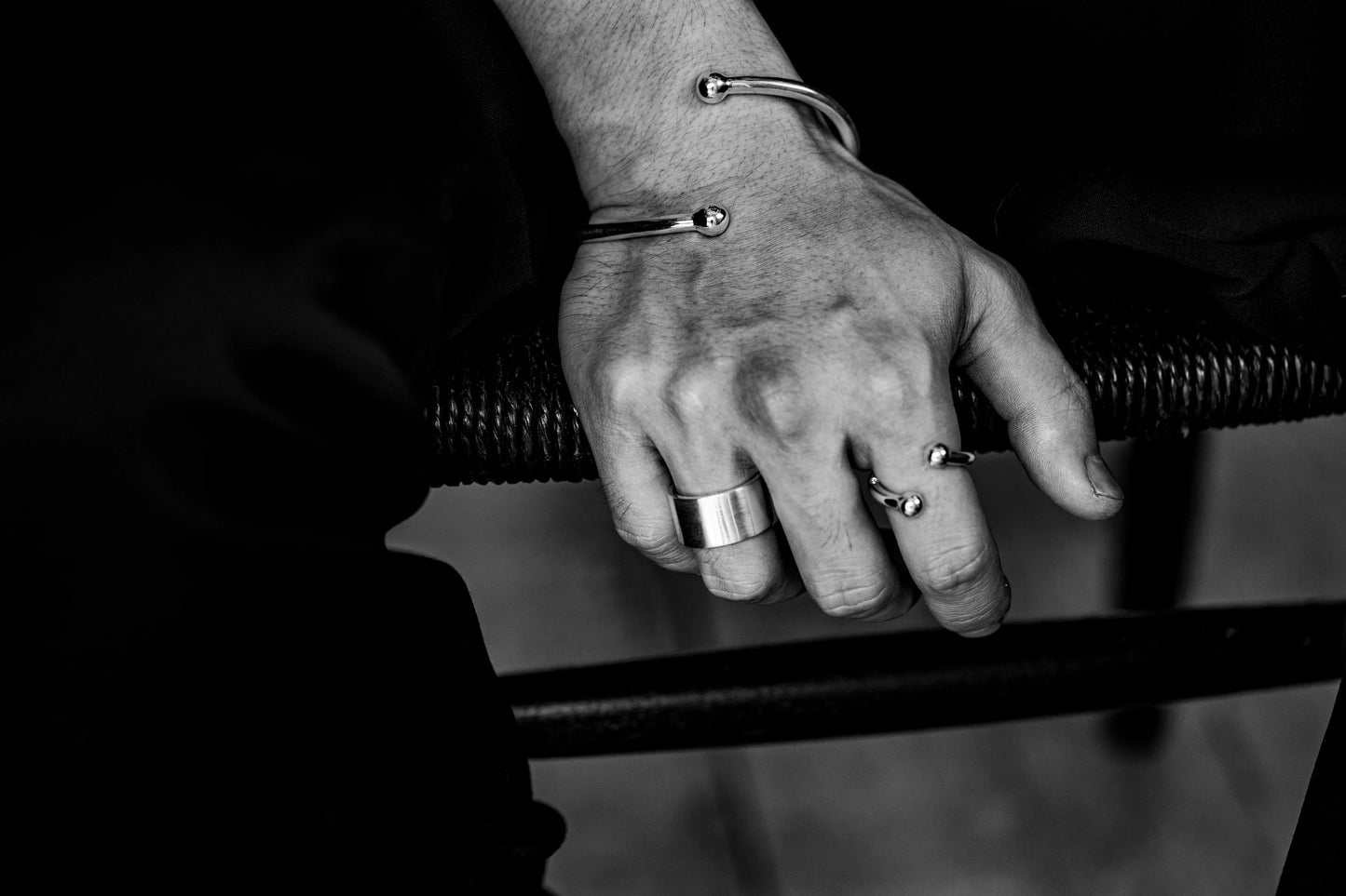 WAKAN SILVER SMITH - 12mm Matte ring  - SILVER