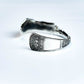 WAKAN SILVER SMITH - Cutlery Butter Knife Bangle (燻し仕上げ) - SILVER