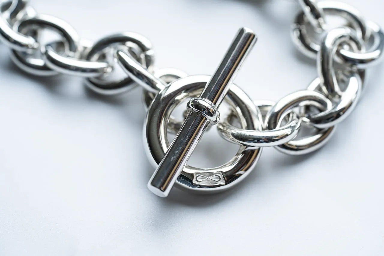 WAKAN SILVER SMITH - Hook connect bracelet (Small) - SILVER