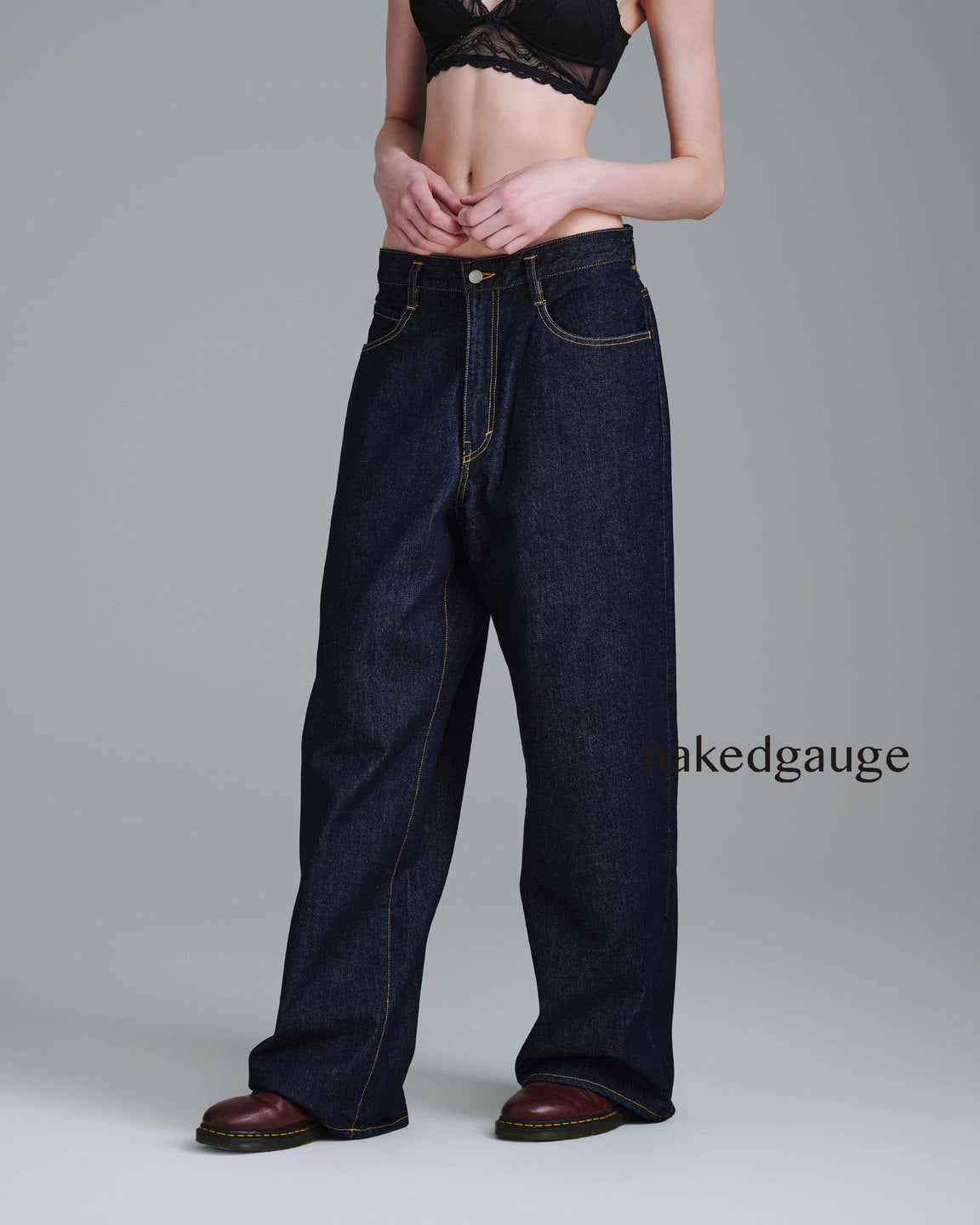 nakedgauge - Exclusive ASHLEY JEANS - ONE WASH INDIGO – un